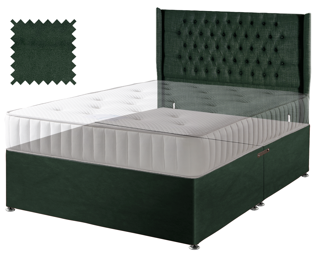 Premium Malia Green Contract Divan