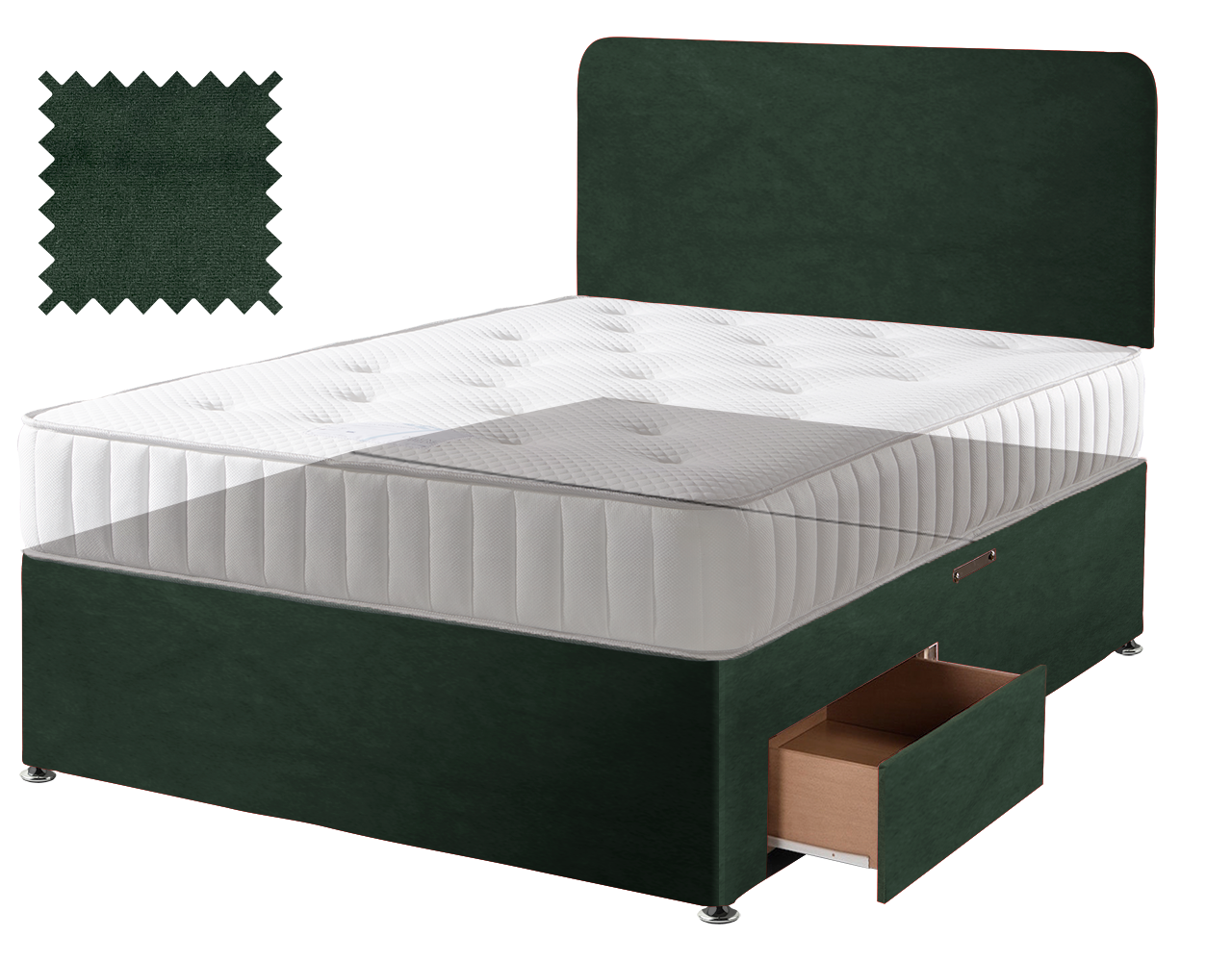 Premium Malia Green Contract Divan