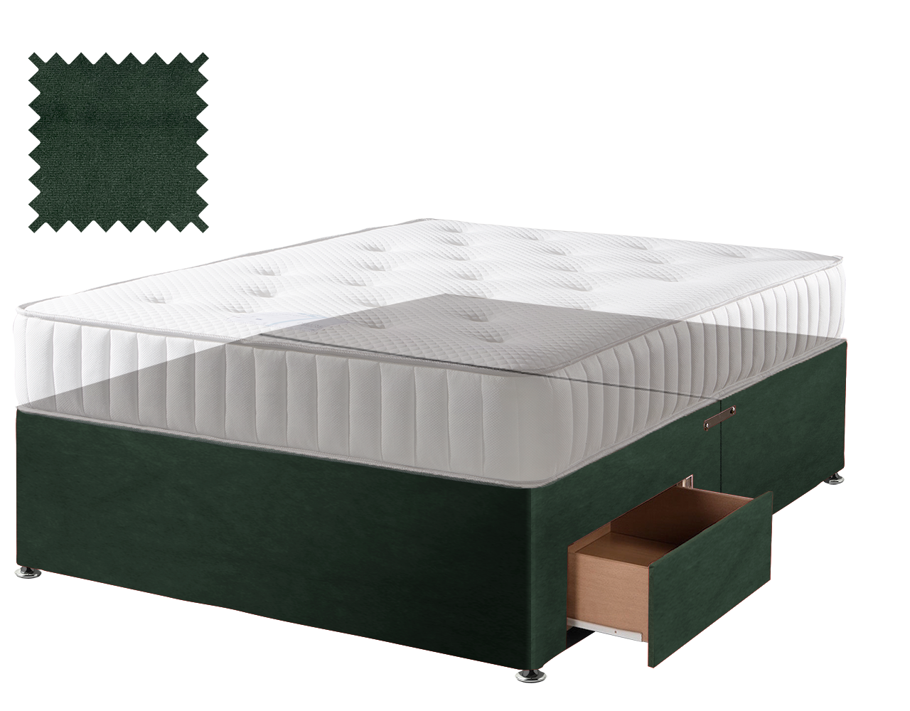 Premium Malia Green Contract Divan
