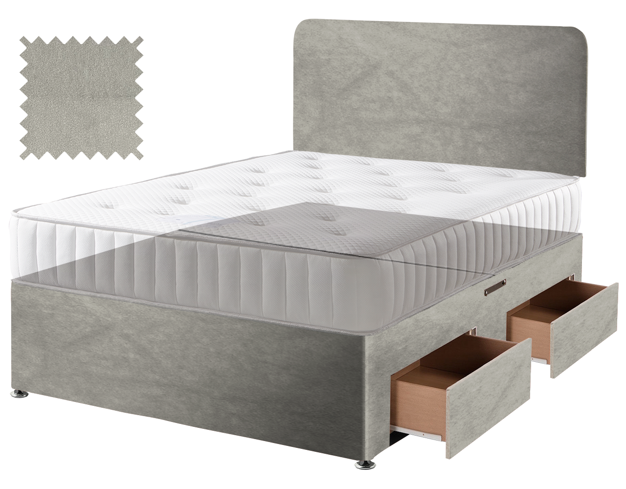 Premium Malia Silver Contract Divan