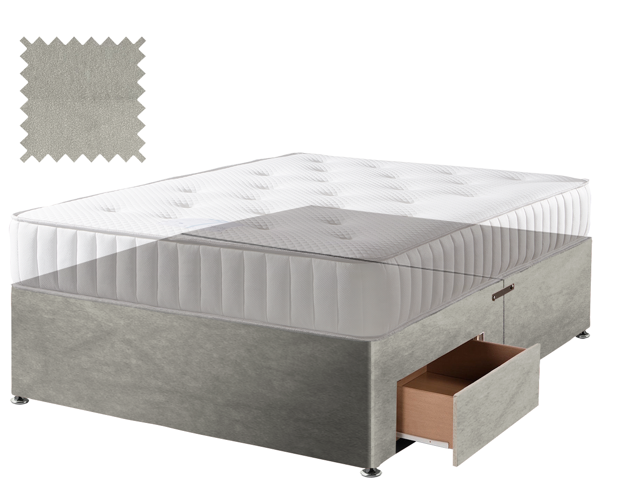 Premium Malia Silver Contract Divan