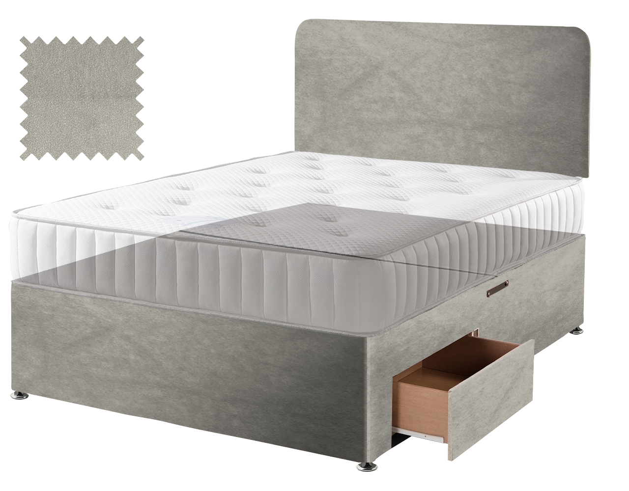 Premium Malia Silver Contract Divan