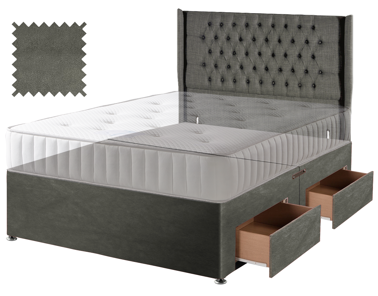 Premium Malia Slate Contract Divan