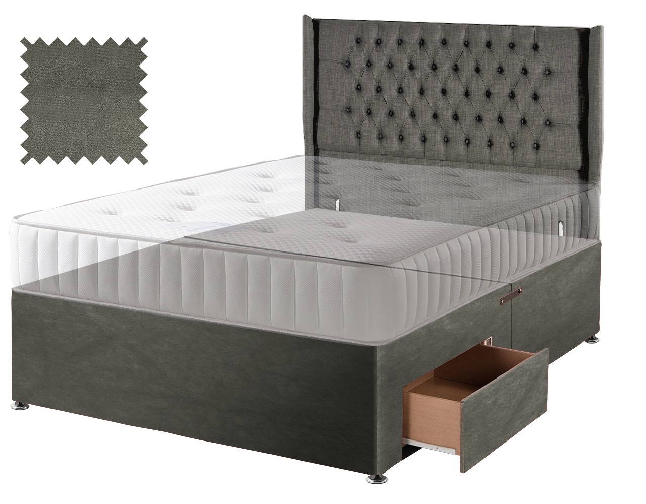 Premium Malia Slate Contract Divan