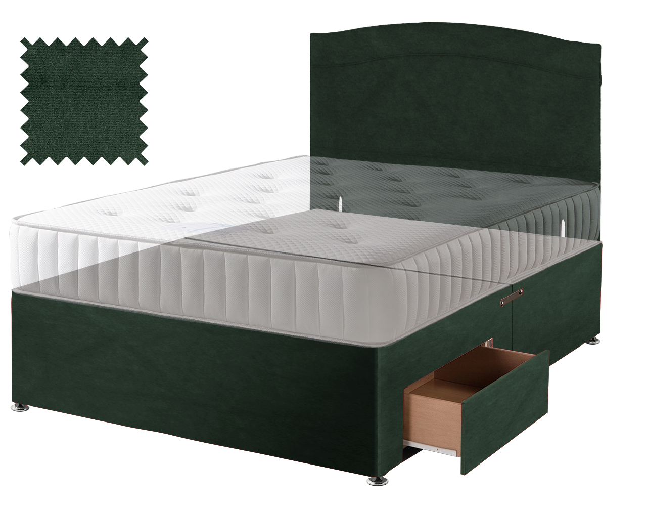 Premium Malia Green Contract Divan