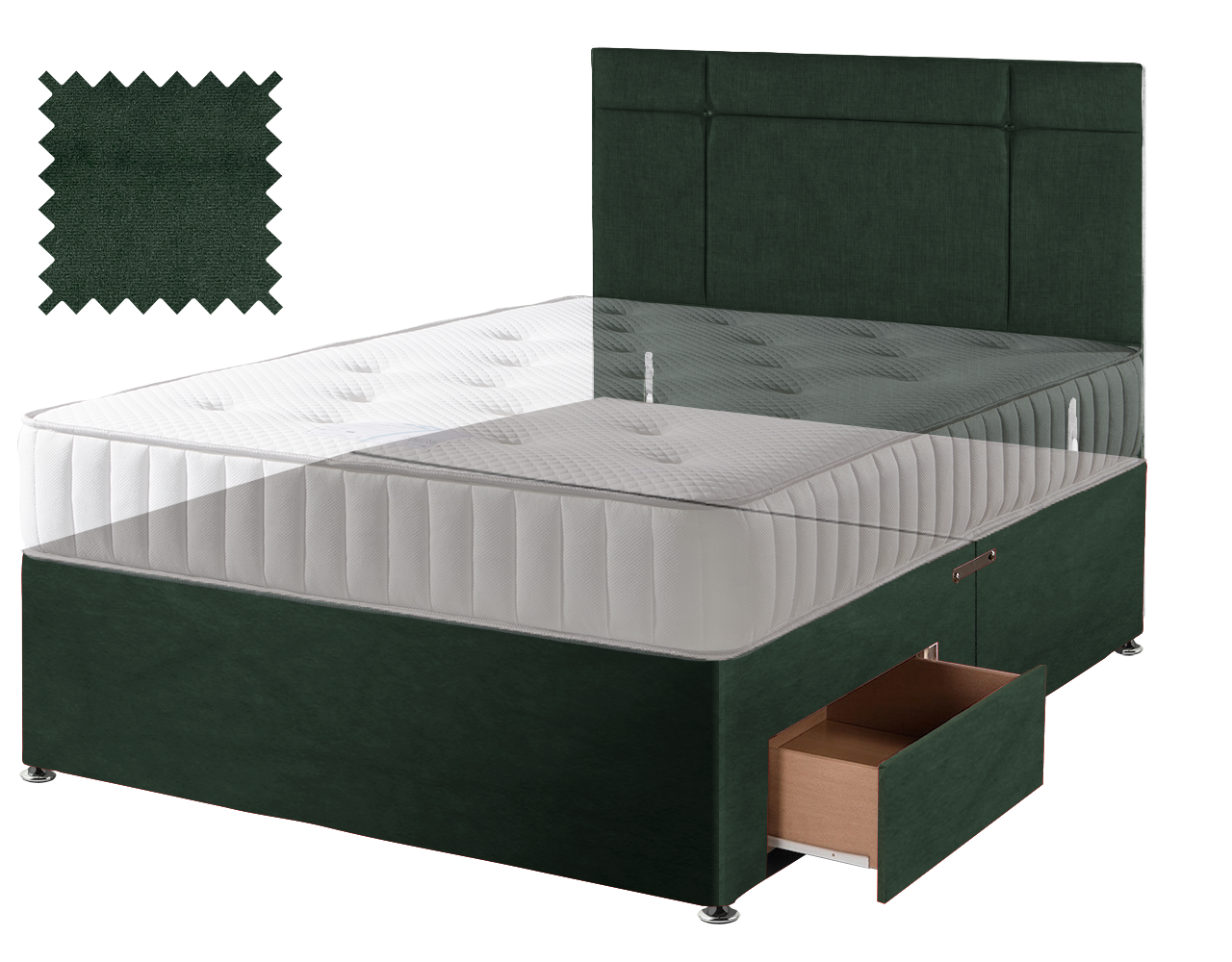 Premium Malia Green Contract Divan