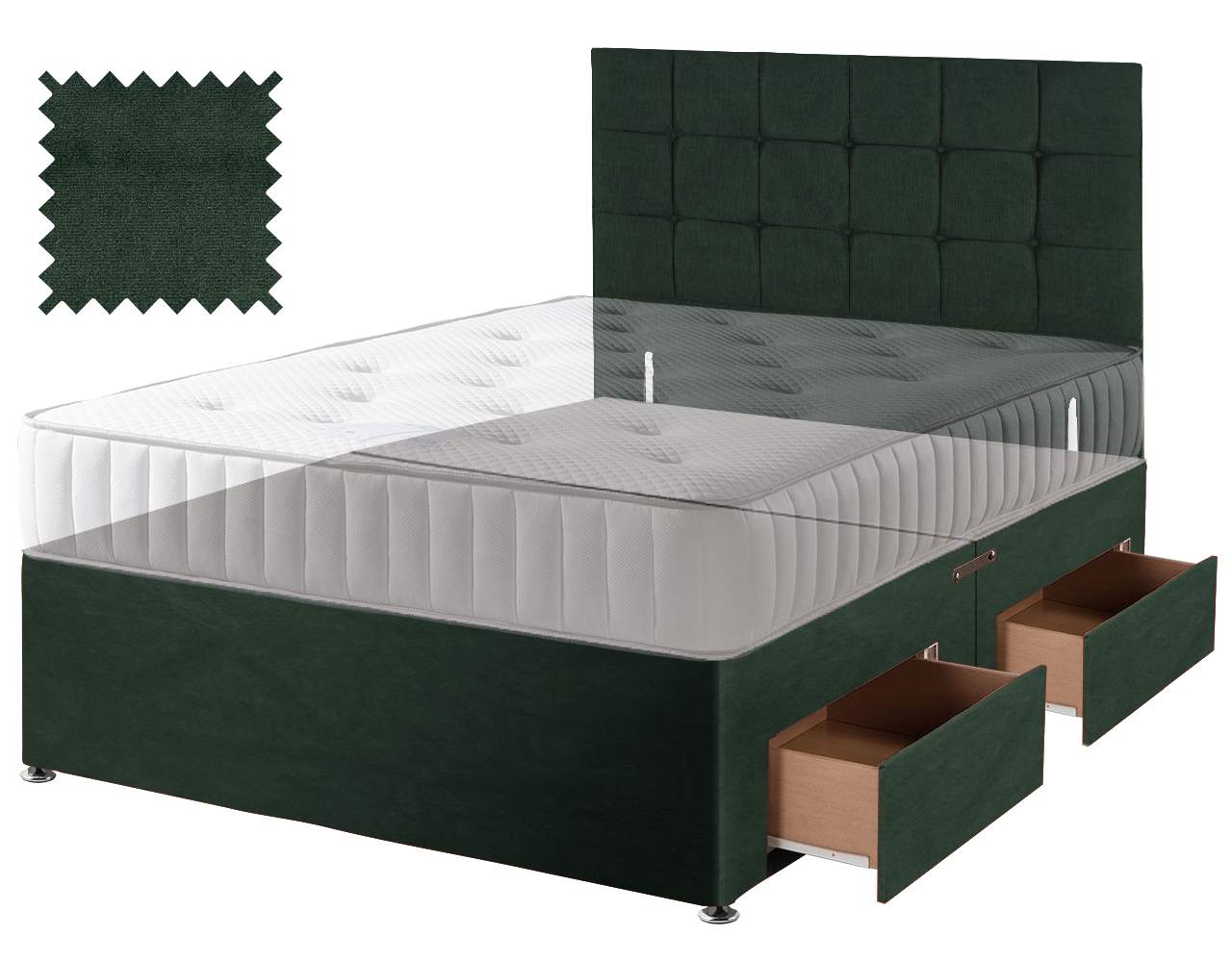 Premium Malia Green Contract Divan