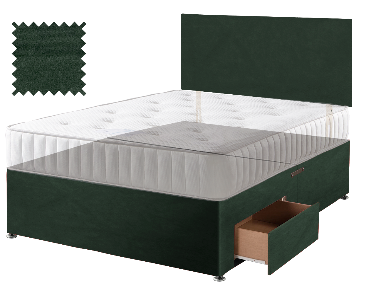 Premium Malia Green Contract Divan
