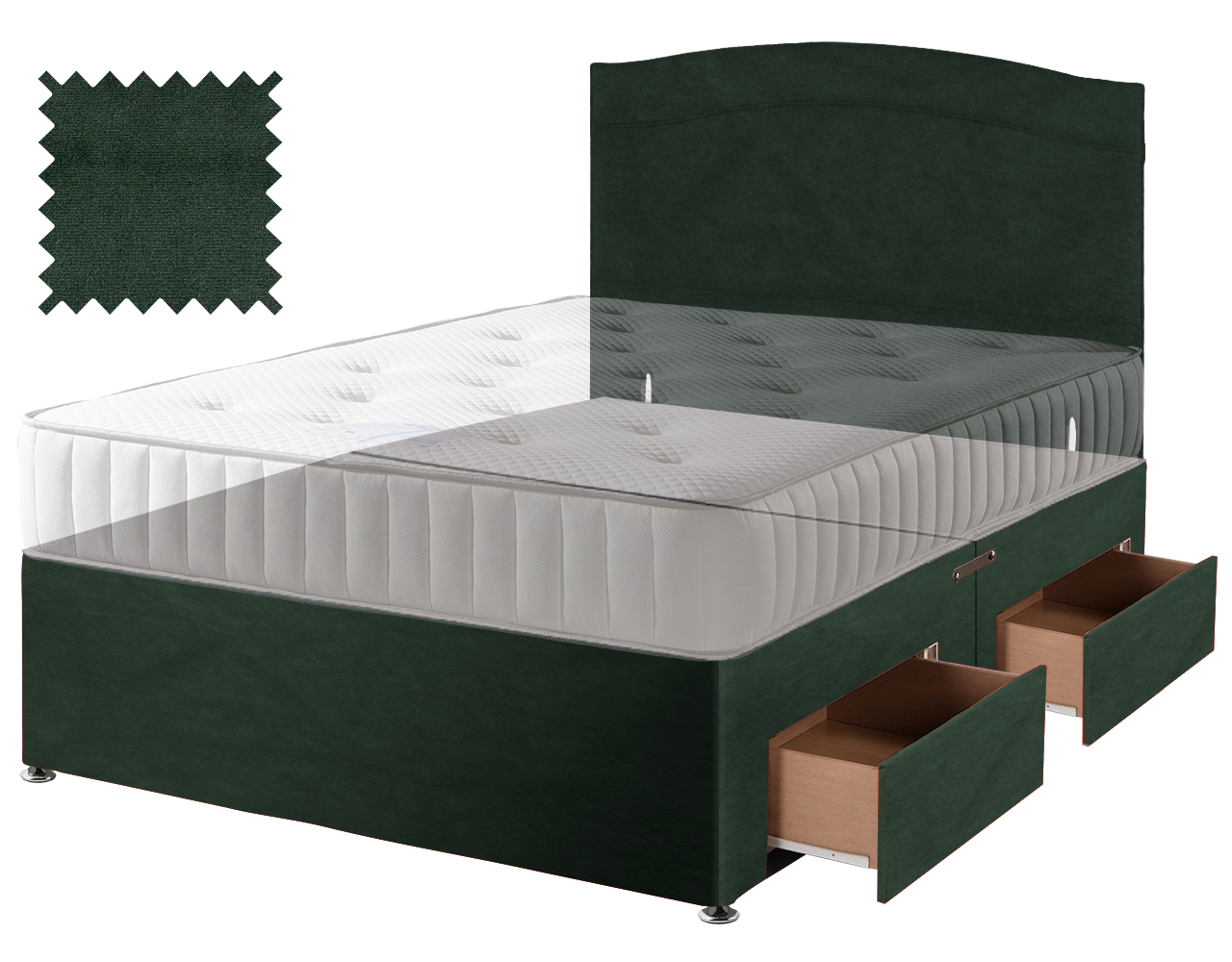 Premium Malia Green Contract Divan