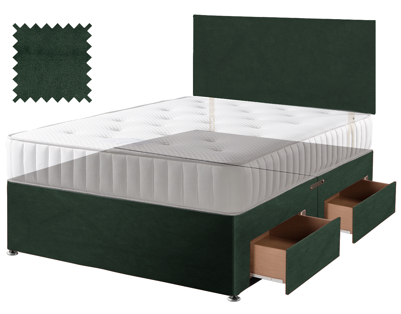 Premium Malia Green Contract Divan