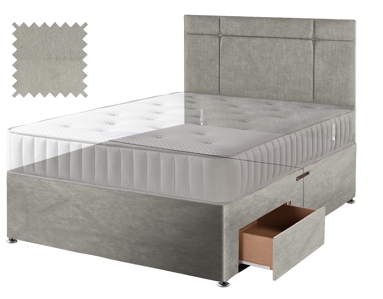 Premium Malia Silver Contract Divan