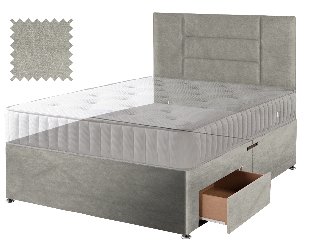 Premium Malia Silver Contract Divan