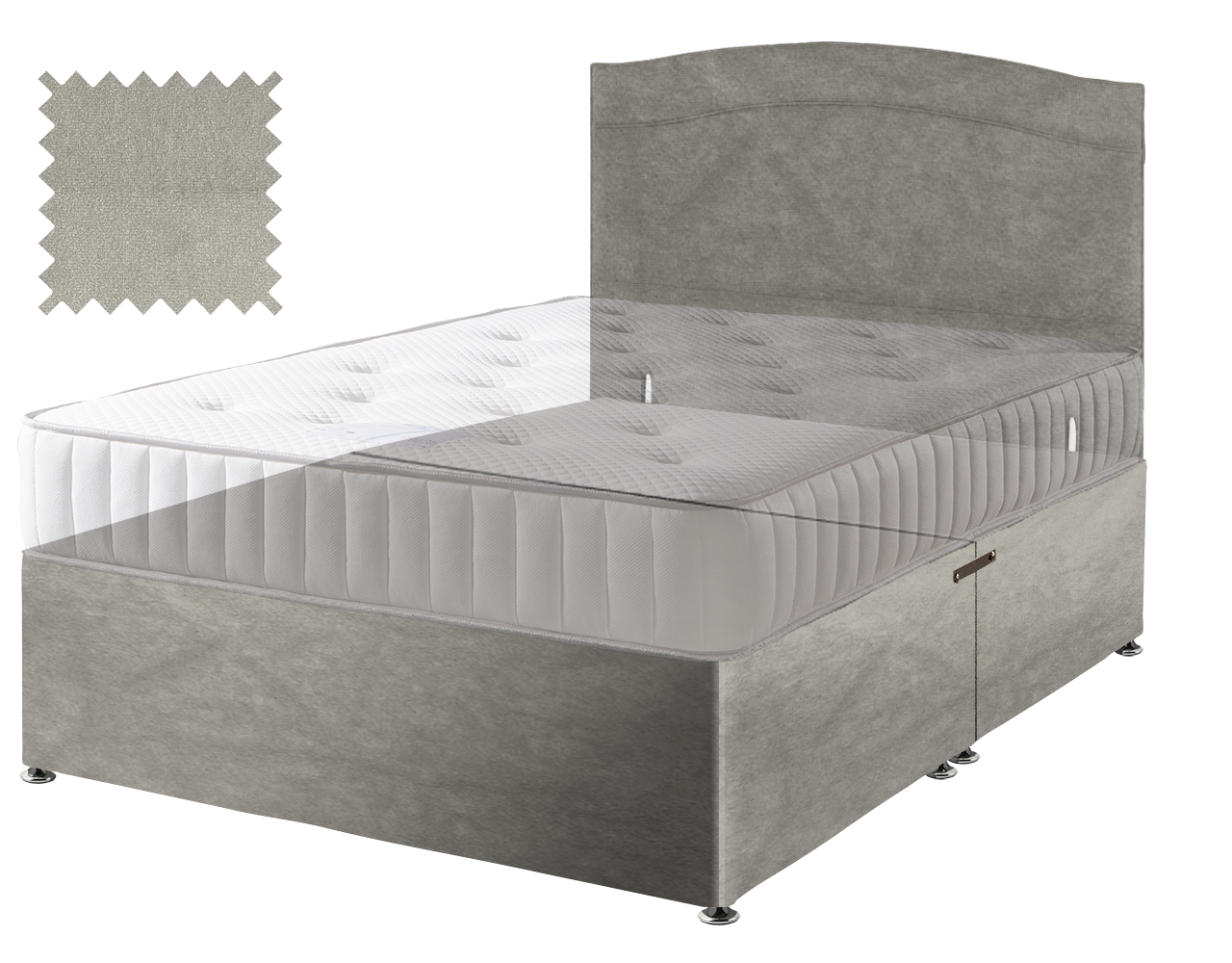 Premium Malia Silver Contract Divan