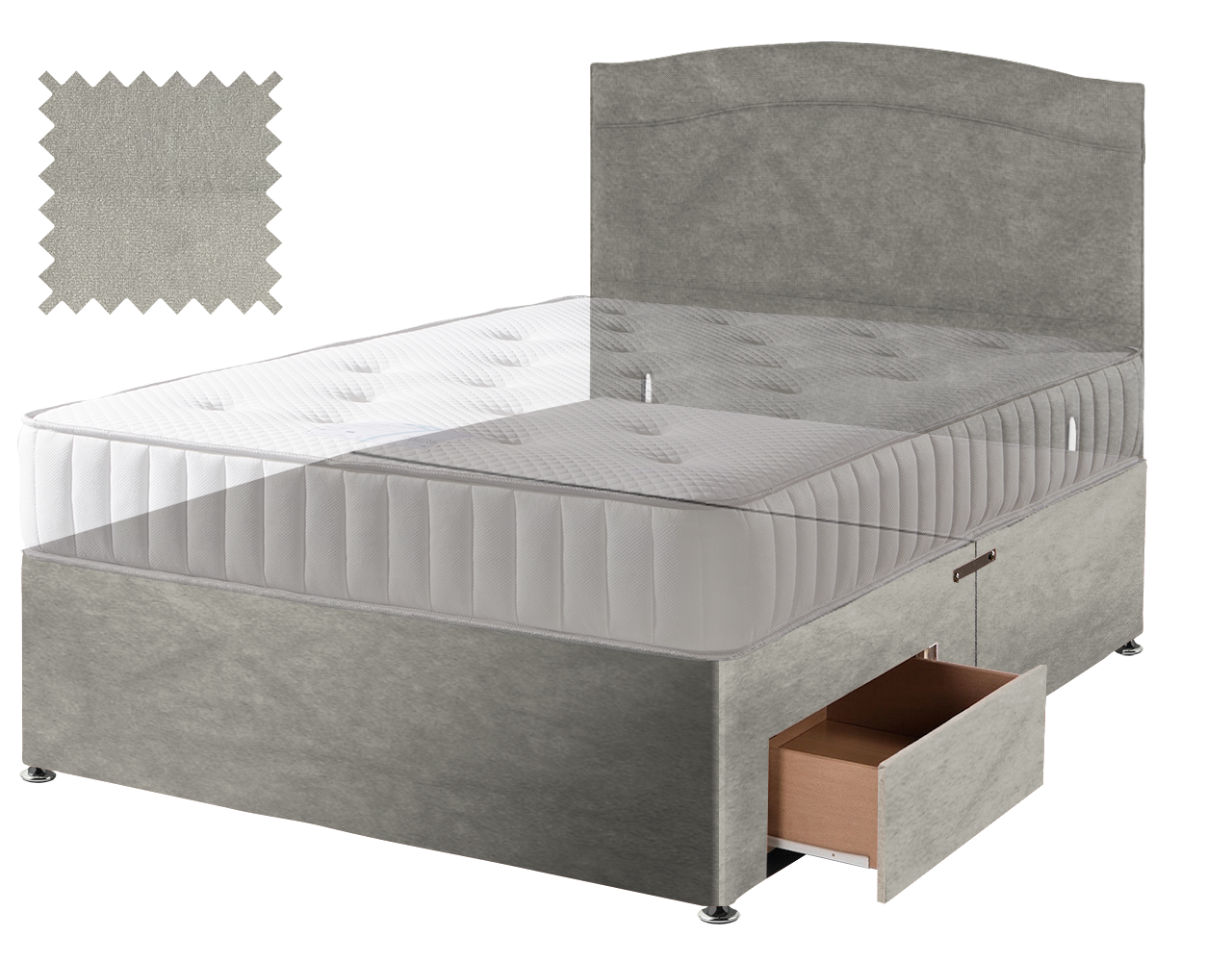 Premium Malia Silver Contract Divan