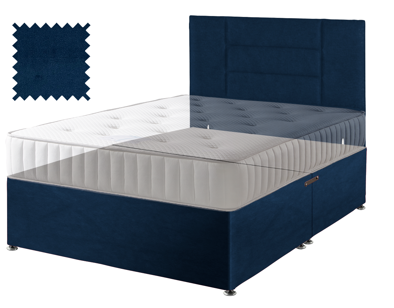 Premium Malia Blue Contract Divan