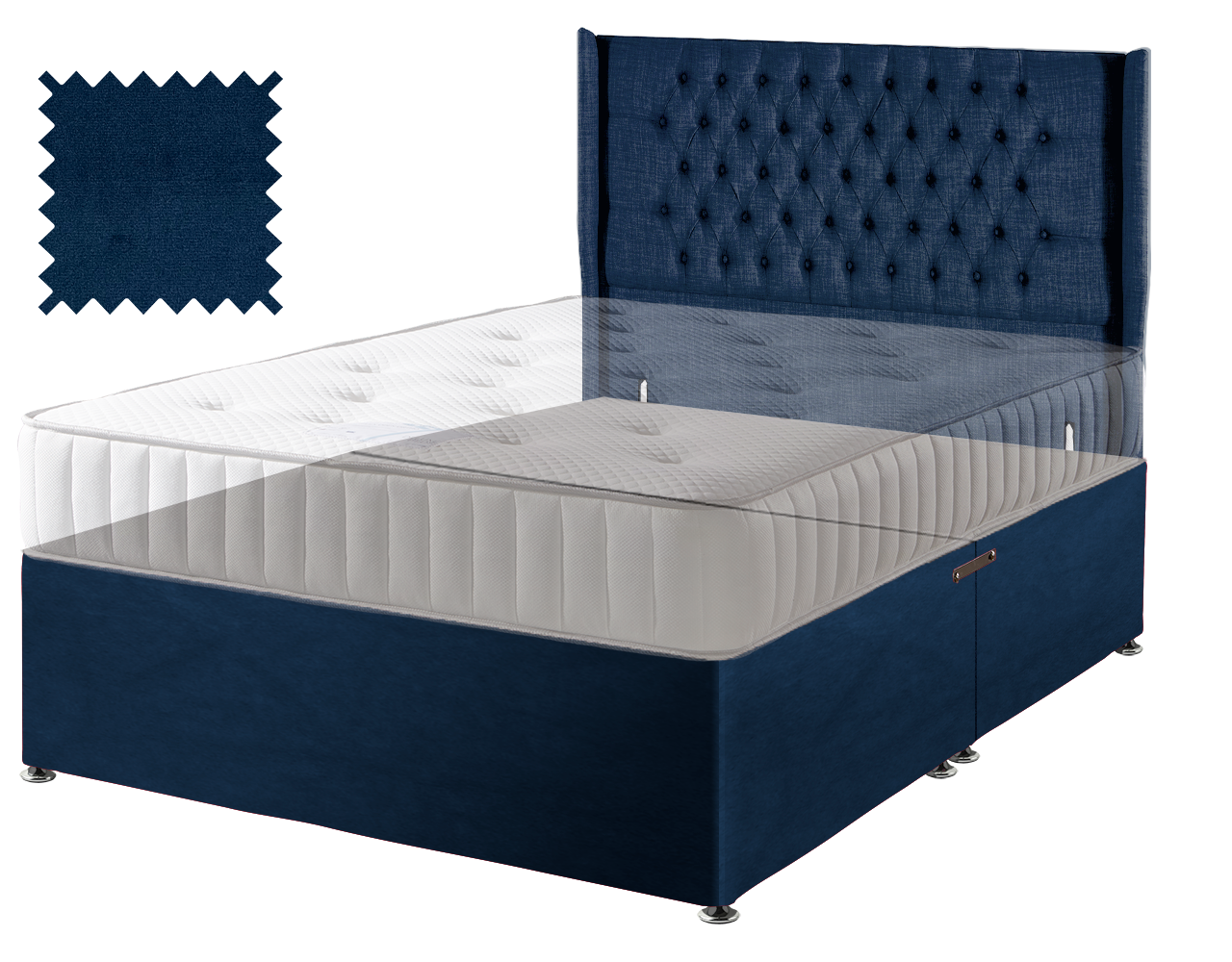 Premium Malia Blue Contract Divan