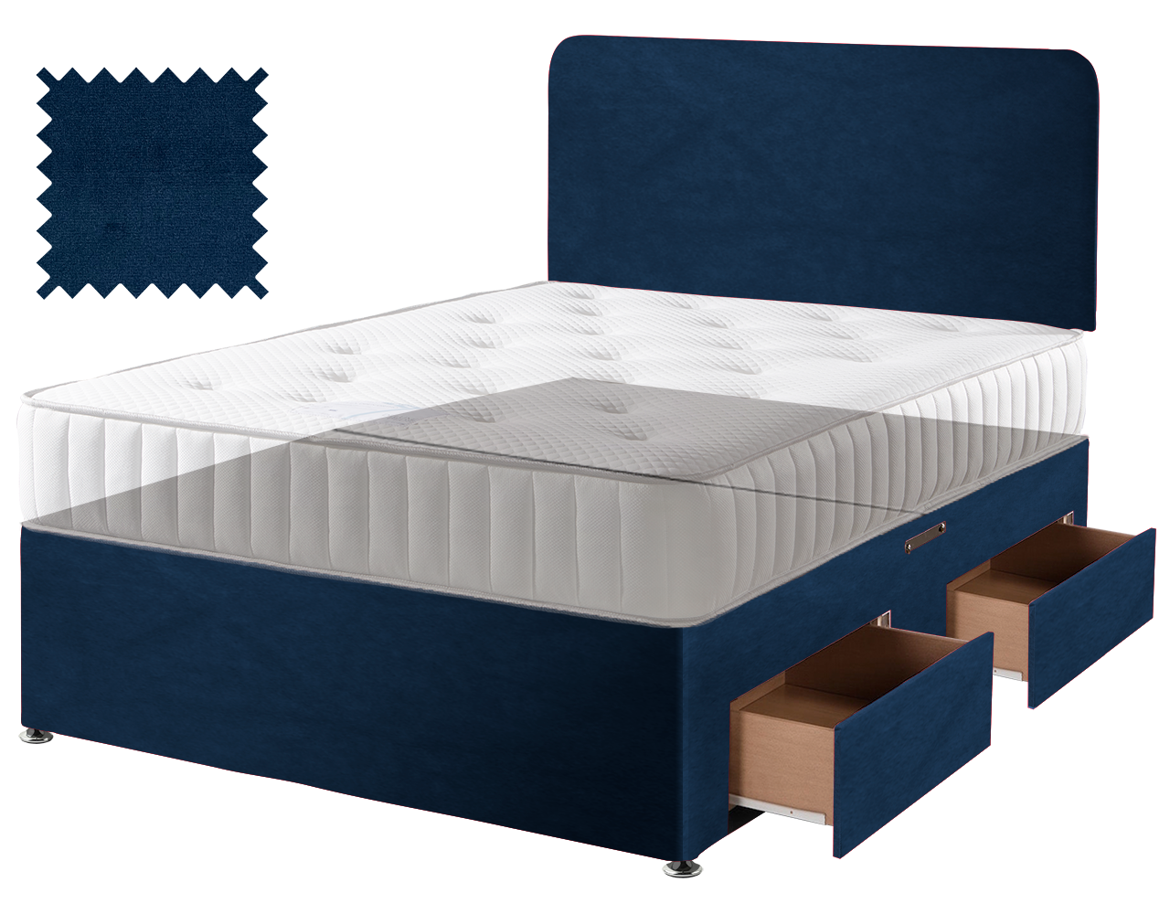 Premium Malia Blue Contract Divan