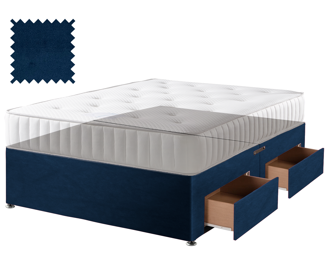 Premium Malia Blue Contract Divan