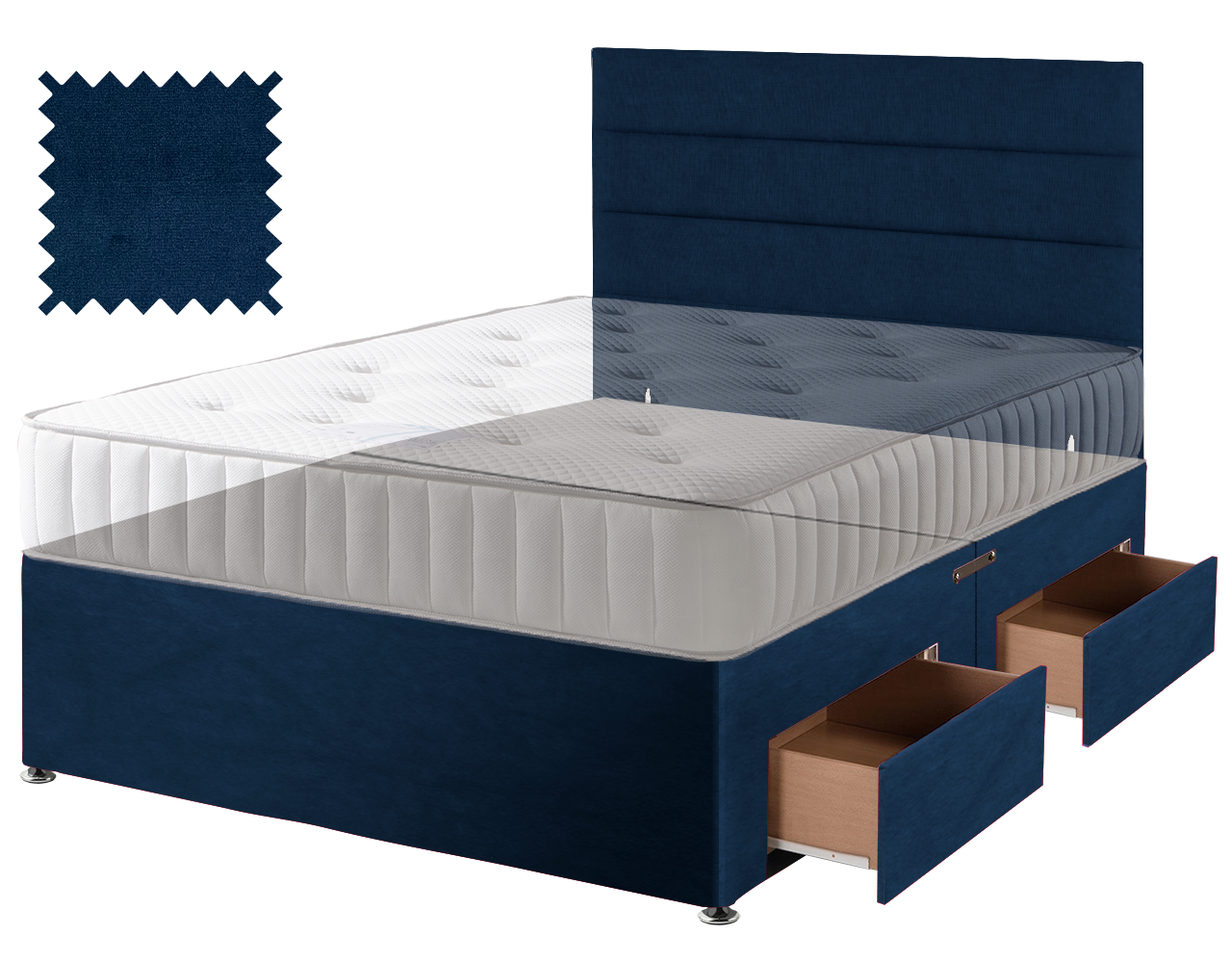Premium Malia Blue Contract Divan