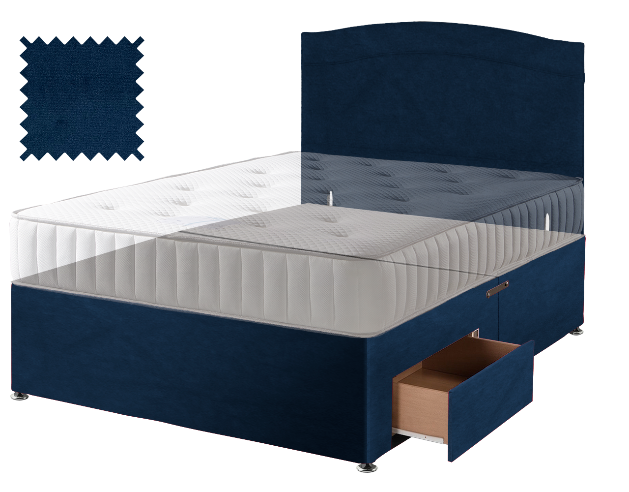 Premium Malia Blue Contract Divan