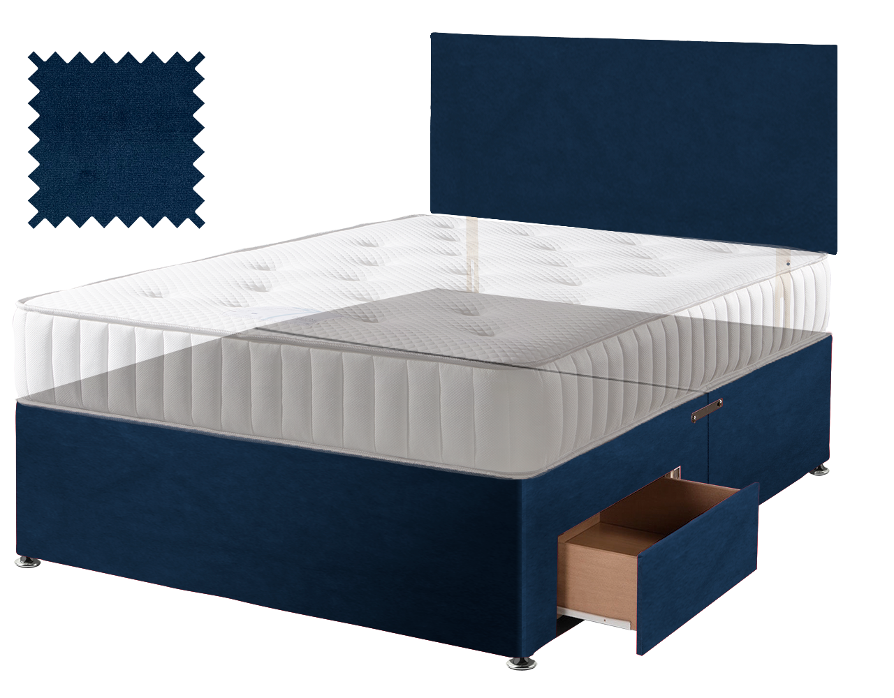 Premium Malia Blue Contract Divan