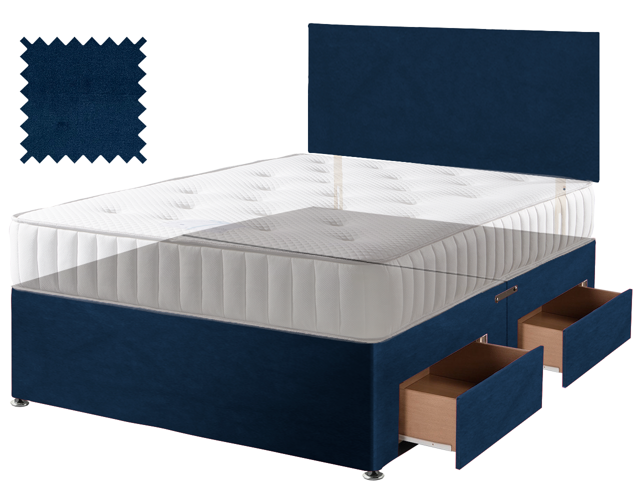 Premium Malia Blue Contract Divan