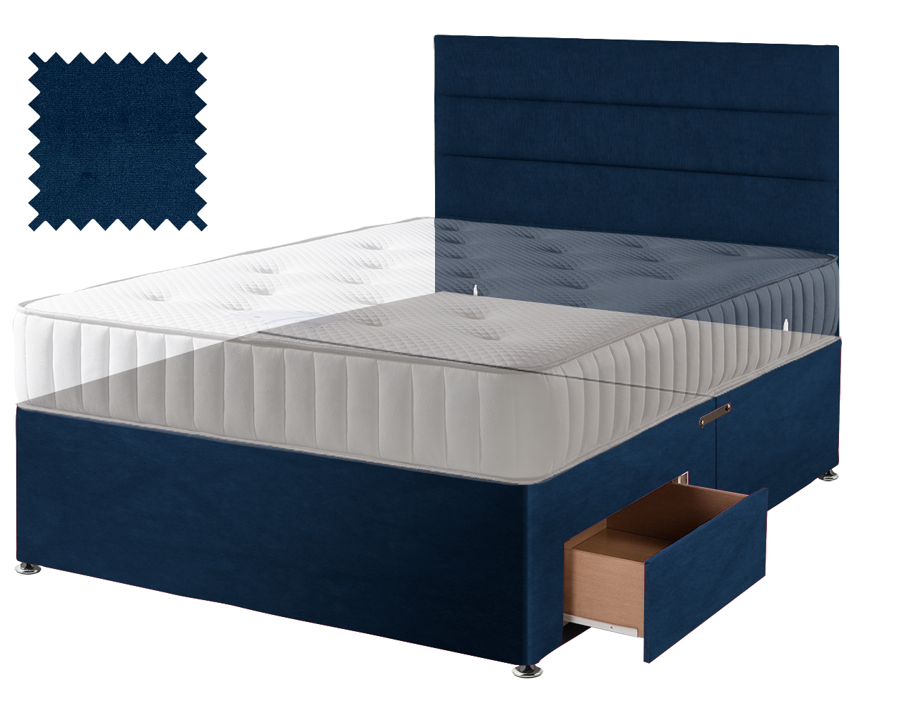 Premium Malia Blue Contract Divan
