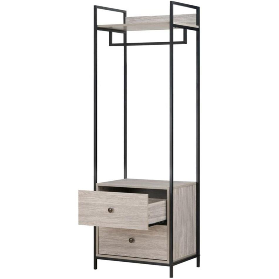 Alva Open Wardrobe with 2 Drawers